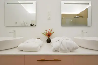 Salle de bains dans l'établissement Côté Cathédrale