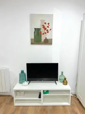 Télévision ou salle de divertissement dans l'établissement Bucolique & Cosy studio