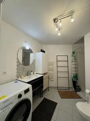 Cuisine ou kitchenette dans l'établissement Tranquillité à 30 min de Paris