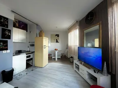 Cuisine ou kitchenette dans l'établissement Tranquillité à 30 min de Paris