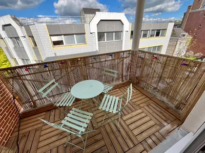 Balcon ou terrasse dans l'établissement L'appartement Eclat contemporain -310