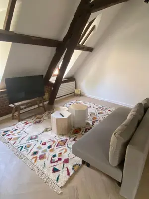 Coin salon dans l'établissement APPARTEMENT VICTOR HUGO
