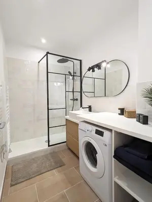 Salle de bains dans l'établissement Le Perchoir - Studio vue imprenable - Hypercentre