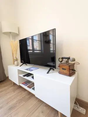 Télévision ou salle de divertissement dans l'établissement Le Perchoir - Studio vue imprenable - Hypercentre