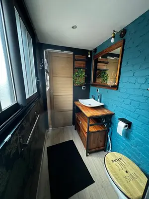 Salle de bains dans l'établissement Maison la clé du soi