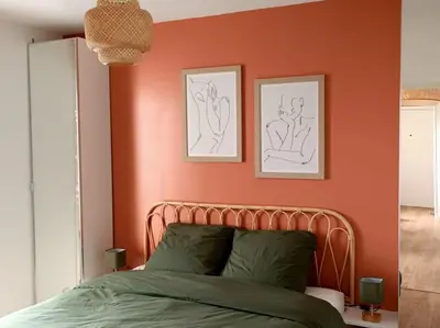 Un ou plusieurs lits dans un hébergement de l'établissement Appartement proximité directe Rouen