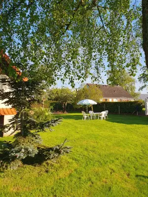 Jardin de l'établissement Le cottage des quatre vents