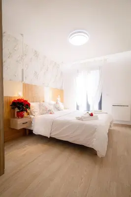 Un ou plusieurs lits dans un hébergement de l'établissement La cosy - Moderne - Pro ou couple av Enfants - Entrer autonome -Les Bonn'appartts-sur-Seine