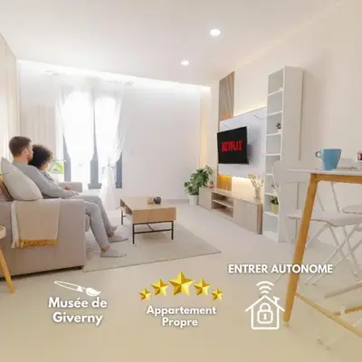 La cosy - Moderne - Pro ou couple av Enfants - Entrer autonome -Les Bonn'appartts-sur-Seine