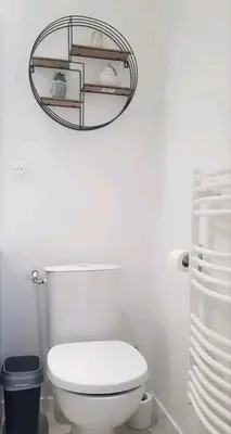 Salle de bains dans l'établissement Studio HAPPY'Home tout confort proche Rouen