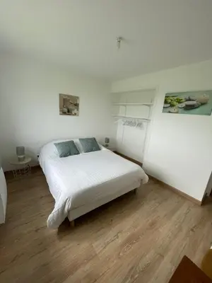 Un ou plusieurs lits dans un hébergement de l'établissement Maison sur la colline