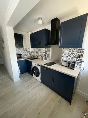 Cuisine ou kitchenette dans l'établissement Appartement 1 chambre proche Gare et Centre Ville