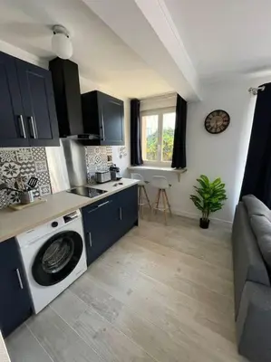 Cuisine ou kitchenette dans l'établissement Appartement 1 chambre proche Gare et Centre Ville