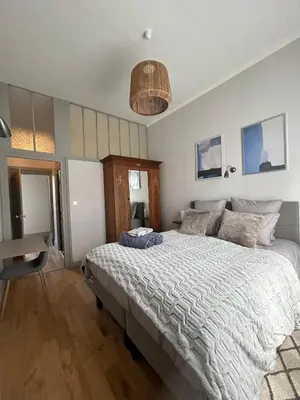 Un ou plusieurs lits dans un hébergement de l'établissement Villa du Vieux Château