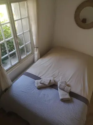 Un ou plusieurs lits dans un hébergement de l'établissement Le cottage à 40 min de Paris