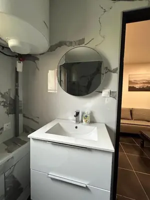 Salle de bains dans l'établissement appartement ILLUSION