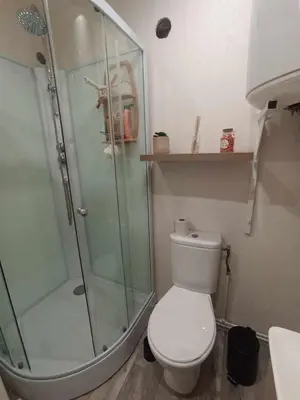 Salle de bains dans l'établissement Chez Rosalia et Guillaume