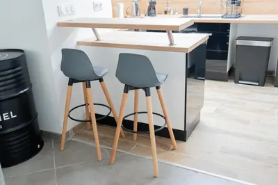 Cuisine ou kitchenette dans l'établissement Maison charmante et spacieuse-terrasse près du centre ville