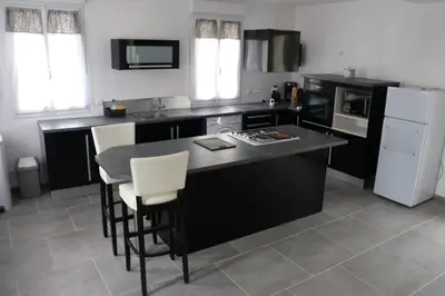 Cuisine ou kitchenette dans l'établissement Au Clair matin sur l'Yères