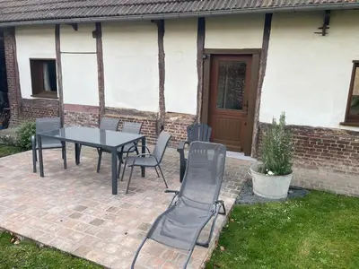 Terrasse ou espace extérieur de l'établissement Les charmes de l'Yères