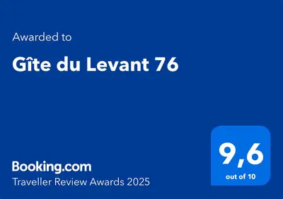 Certificat, récompense, panneau ou autre document affiché dans l'établissement Gîte du Levant 76
