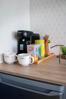 Plateau bouilloire dans l'établissement Appartement tout confort