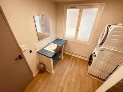 Un ou plusieurs lits dans un hébergement de l'établissement La maison Bridgerton -325
