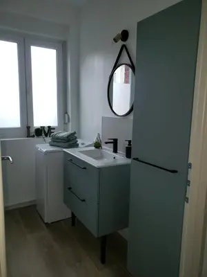 Cuisine ou kitchenette dans l'établissement Appartement chez Virginie et Freddy