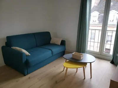 Coin salon dans l'établissement Appartement chez Virginie et Freddy