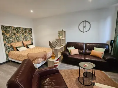 Coin salon dans l'établissement Residance Nassau logement 1