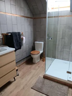 Salle de bains dans l'établissement Gite la pause picarde