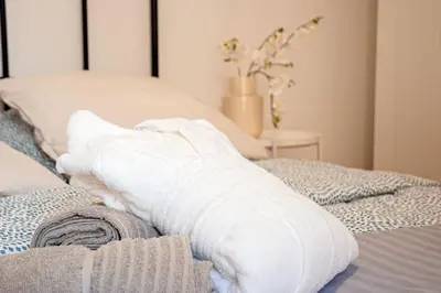 Un ou plusieurs lits dans un hébergement de l'établissement Maison de ville moderne en plein cœur de Rouen