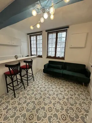Coin salon dans l'établissement Cocon Saint Ouen Rouen