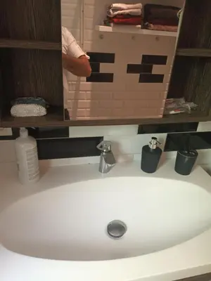 Salle de bains dans l'établissement Appartement f3