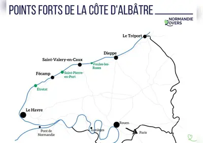 Plan de l'établissement Maison de charme à Dieppe, confort et loisirs