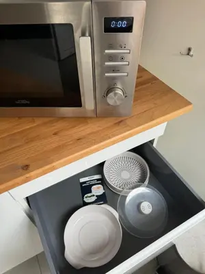 Cuisine ou kitchenette dans l'établissement Studio agréable proche CHU