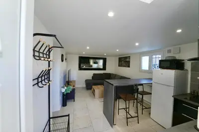 Cuisine ou kitchenette dans l'établissement Appartement tout confort