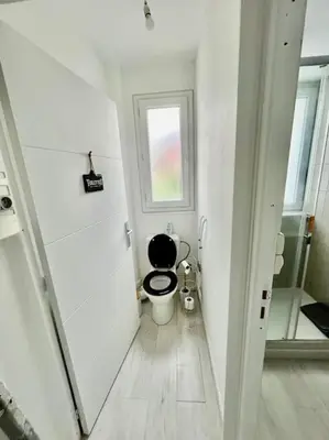 Salle de bains dans l'établissement Le boréal