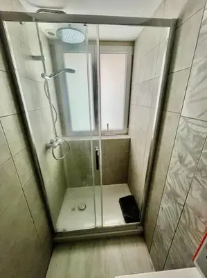 Salle de bains dans l'établissement Le boréal