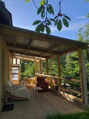 Jardin de l'établissement Charmant logement à Déville proche université