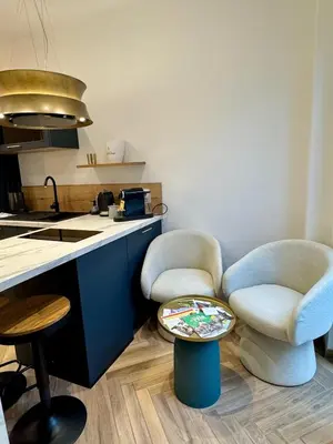 Cuisine ou kitchenette dans l'établissement Cocon centre ville - gare