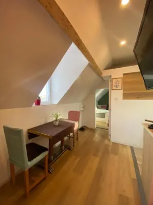 Cuisine ou kitchenette dans l'établissement Porte du Casino