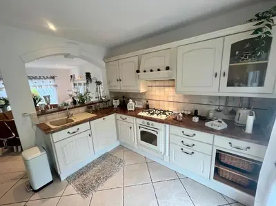 Cuisine ou kitchenette dans l'établissement Villa Campagne Chic