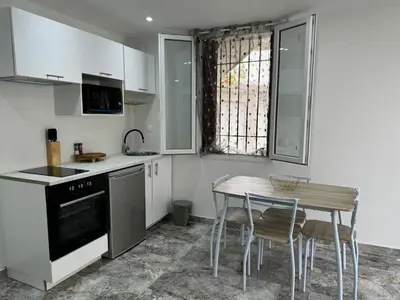 Cuisine ou kitchenette dans l'établissement Studio le Plessis