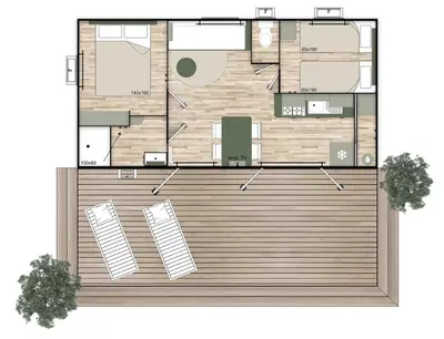 Plan de l'établissement Camping Les Voiles