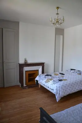 Un ou plusieurs lits dans un hébergement de l'établissement La ferme aux Hirondelles, proche Giverny