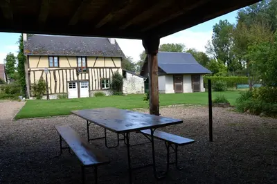 Jardin de l'établissement La ferme aux Hirondelles, proche Giverny