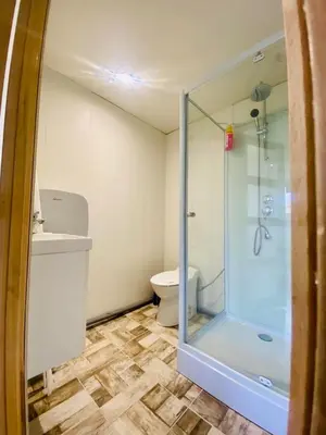 Salle de bains dans l'établissement Chez Sylvie