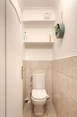 Salle de bains dans l'établissement appartement proche paris et Roissy