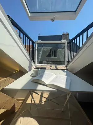 Balcon ou terrasse dans l'établissement Le Chalet Dieppois